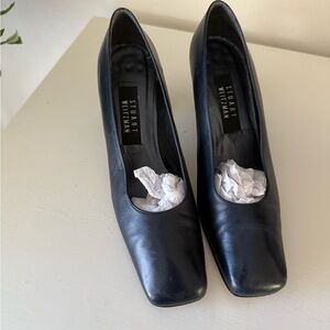 Stuart Weitzman Navy Leather Heels